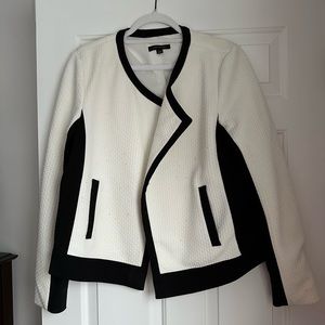 Ann Taylor Black and white blazer